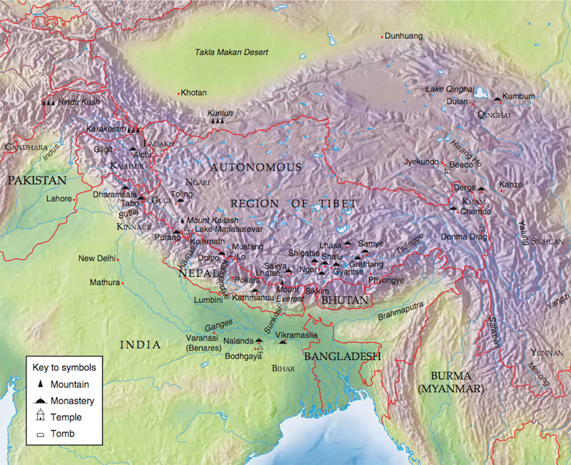 Himalayan Mountains: Himalayan Mountains Map