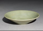 Greenware bowl with a wide foot ring