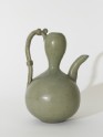 Greenware ewer in double-gourd form