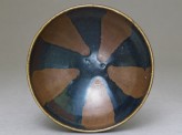 Black ware bowl with brown stripes (EA1956.1413)