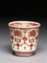 Kutani ware cup with red and gold decoration