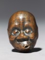 Netsuke in the form of a hyottoko mask