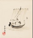 The gods Daikoku and Ebisu on a takarabune, or treasure ship (EA1964.130)