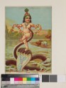 The child Krishna killing the serpent Kaliya