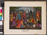 Krishna-kali surrounded by women