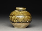 Brown glazed jar