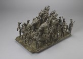 Bronze model depicting the cavalcade of the King of Awadh