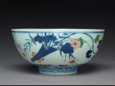 Bowl with chrysanthemums, poppies, and grasses