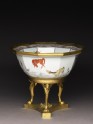 Bowl with horses and English Empire-style mounts