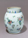 Jar with flowers and insects