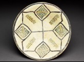 Bowl with eight-pointed star and pseudo-kufic inscription