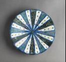 Dish with radial inscription