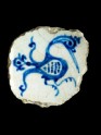 Base fragment of a bowl with bird