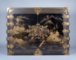 Cabinet with flowers and landscapes