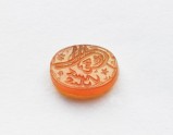 Oval bezel seal with Tughrā inscription and floral decoration