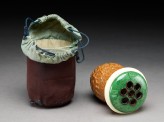 Gourd cricket cage with silk bag (EA1981.18)