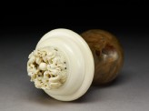 Cricket cage with ivory lid