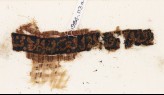 Textile fragment with inscription