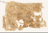 Textile fragment with roundel, star, and chalice