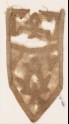 Tab with a bud and flower, probably from an awning (EA1984.141)