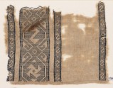 Textile fragment with reversed S-shapes and a spiral (EA1984.165)