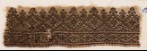 Textile fragment with linked diamond-shapes (EA1984.175)