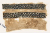 Textile fragment with bands of linked S-shapes and diamond-shapes (EA1984.247)