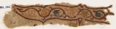 Textile fragment with tendrils and dragon heads