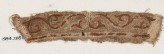 Textile fragment with tendril and leaves (EA1984.265)