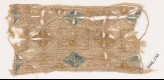 Textile fragment with quatrefoils arranged as diamond-shapes or squares (EA1984.278)