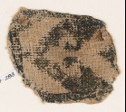Textile fragment with chevron and trefoil peak
