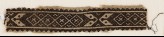 Textile fragment with band of linked-diamonds and cartouches