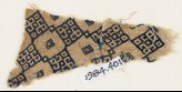 Textile fragment with linked diamond-shapes