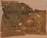 Sampler fragment with parallel bands containing S-shapes and hexagons (EA1984.487)