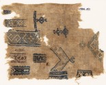 Sampler fragment with S-shapes, diamond-shapes, and crescents