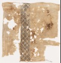Textile fragment with quatrefoils, possibly from a sash