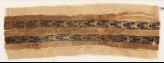 Textile fragment with two parallel bands of chevrons (EA1984.554)