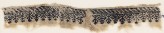 Textile fragment with row of flowers
