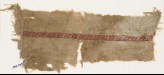Textile fragment with band of diagonal lines and tendrils (EA1984.570)