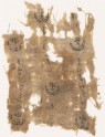 Textile fragment with three rows of crescents
