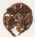 Roundel textile fragment with quatrefoils (EA1984.77)