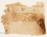 Textile fragment with hearts and bird