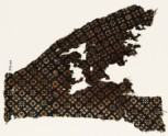 Textile fragment with rosettes and squares with crosses (EA1990.100)