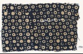 Textile fragment with rings, stars, and dots