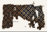 Textile fragment with rosettes and squares with crosses