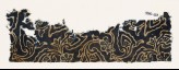 Textile fragment with swirling flower-heads and leaves (EA1990.163)