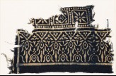 Textile fragment with squares and stylized trees (EA1990.213)