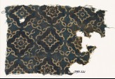 Textile fragment with lobed diamond-shapes and stylized leaves (EA1990.221)