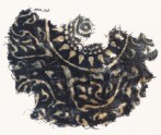 Textile fragment with medallion, rosette, and stylized leaves (EA1990.242)