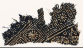 Textile fragment with squares and rosettes (EA1990.245)